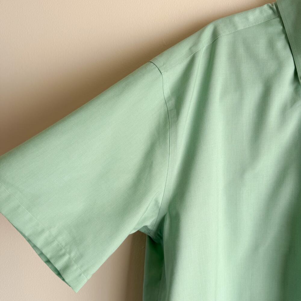 Cutter & Buck Green Easy Care Short Sleeve Casual Button Down Shirt 2XT Tall - Picture 3 of 9